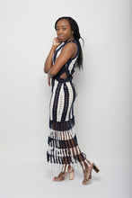 Striped Crochet Fringe Dress